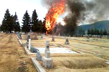 Самолет рухнул прямо на кладбище! Выживших нет
