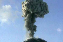В России произошло мощное извержение вулкана