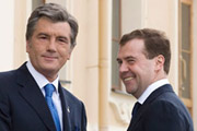Побитые горшки Ющенко и Медведева