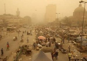 В Багдаде неспокойно: бушует песчаная буря