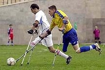 В футбол играют даже инвалиды