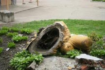 Под Черкассами снесли памятник Ленину