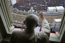 Папа Римский Бенедикт XVI последний раз прочитал воскресную проповедь