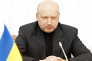 Турчинов записывает обращение к народу Украины