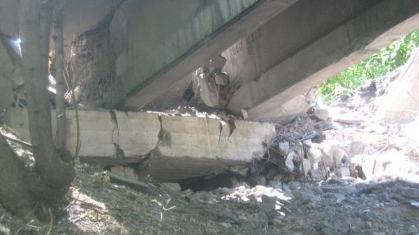В Донецкой области взорван мост через Северский Донец. ФОТО