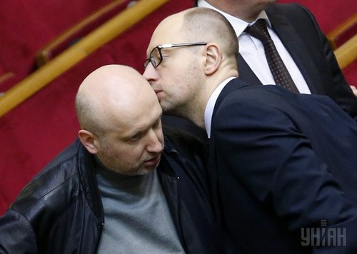 Турчинов в сейфе держит заявление Яценюка об отставке