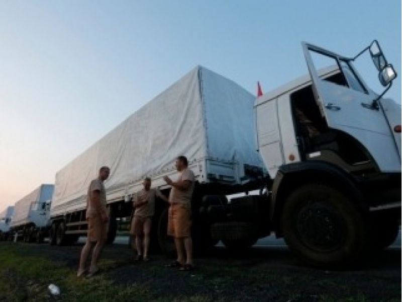 В Луганске началась раздача российской «гуманитарки»