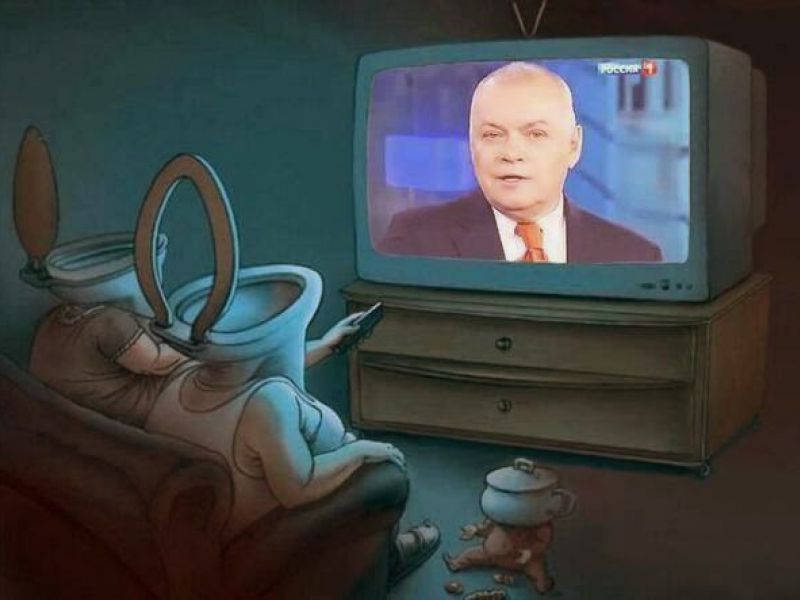 Да не утонет украинец в российском телевизионном дерьме! 