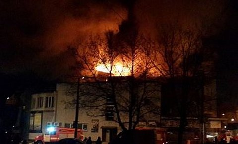 В Киеве горел «Жовтень». Предполагают поджог