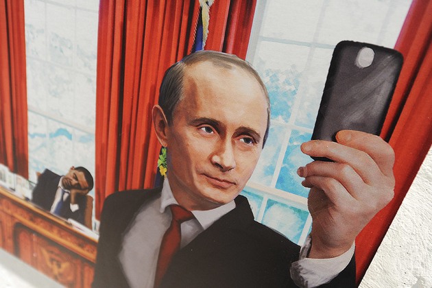 В Москве проходит выставка политических карикатур. Все дураки, Путин — герой. ФОТО