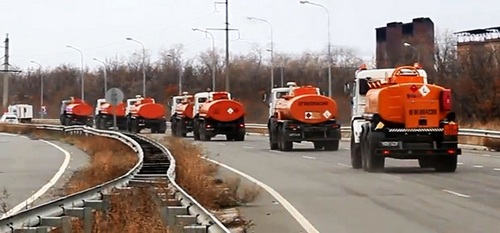 В Луганск вошли десять путинских топливозаправщиков. ФОТО, ВИДЕО