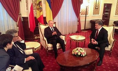 В Кишиневе началась встреча президентов Украины, Польши и Молдовы