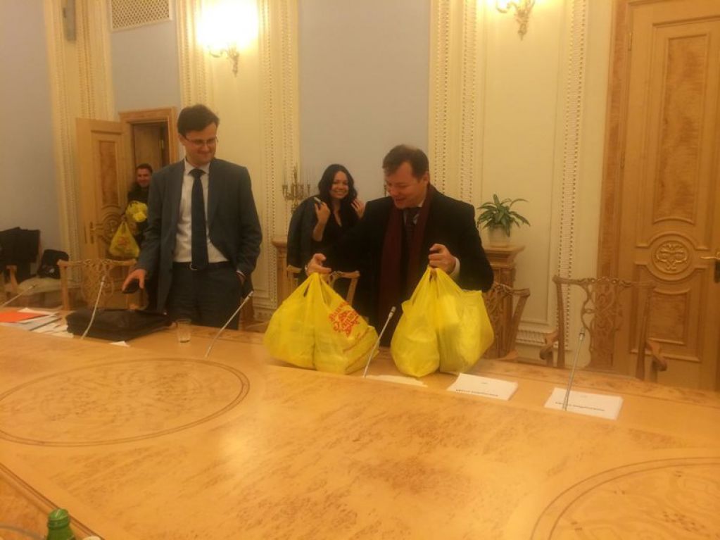Как Ляшко накормил коалициантов. ФОТО
