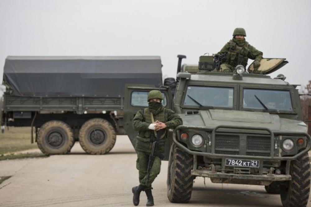 Российские «зеленые человечки» застряли в Чонгаре