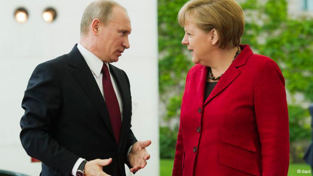 The Guardian. Ангела Меркель побеждает русского медведя в сражении за Европу
