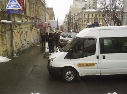 В центре Киева произошло вооруженное нападение на банк