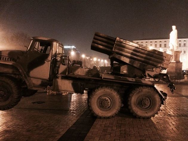 В центре Киева появилась российская военная техника. ФОТО