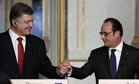 Порошенко и Олланд сделали совместное заявление 