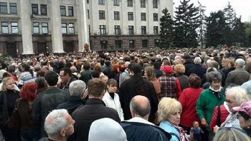 Около 5 000 одесситов вышли на Куликово поле с лозунгом «Фашизм не пройдет». ФОТО