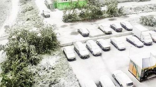 Россию в июле завалило снегом. ФОТО, ВИДЕО
