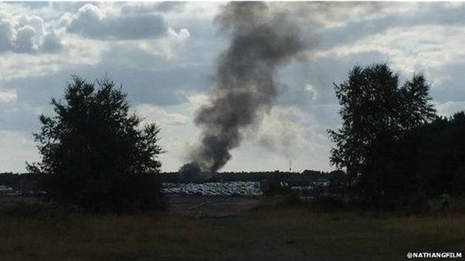 В Британии взорвался самолет с семьей Усамы бен Ладена. ФОТО