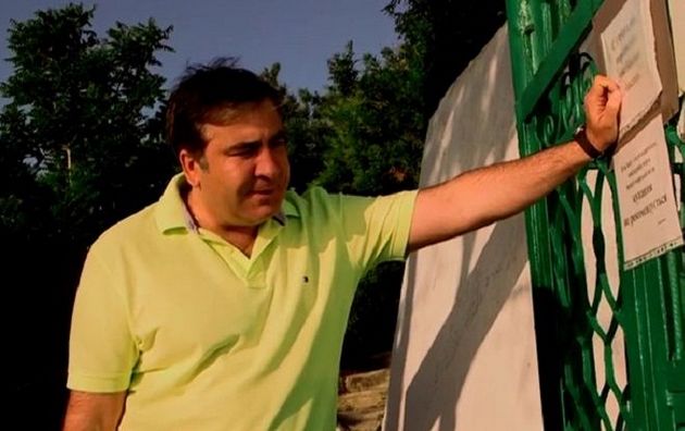 Саакашвили успокоил измаильского ватника: Я ем детей! ВИДЕО