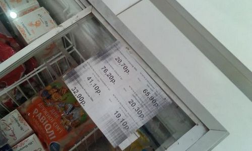 В украинском Краматорске выставили ценники в рублях. ФОТО