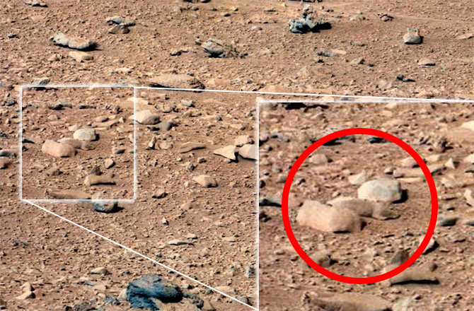 Странные объекты, найденные на Марсе. ФОТО
