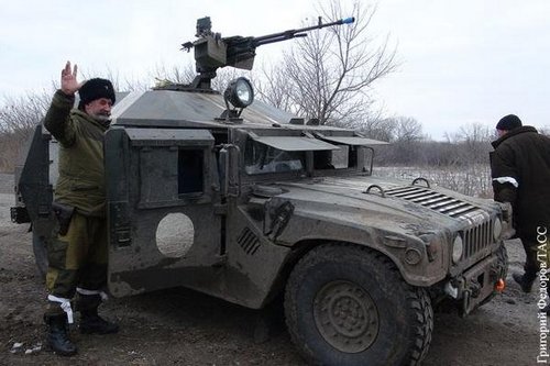 У луганских боевиков обнаружили американско-украинский броневик. ФОТО