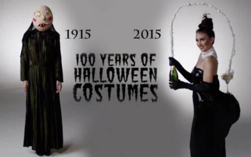Как изменился костюм на Хеллоуин за 100 лет. ВИДЕО