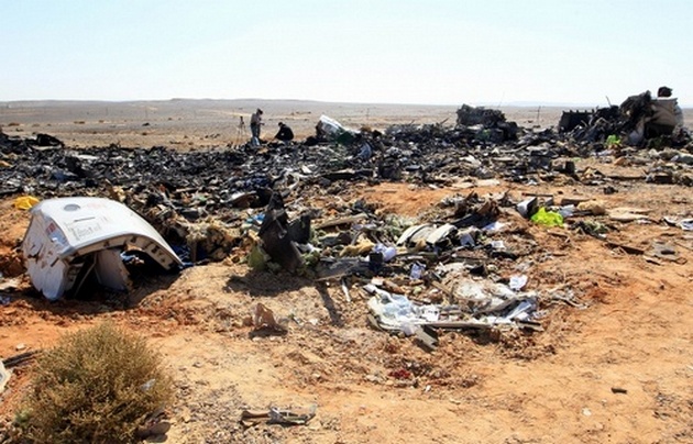 Опубликован спутниковый снимок места крушения российского самолета в Египте