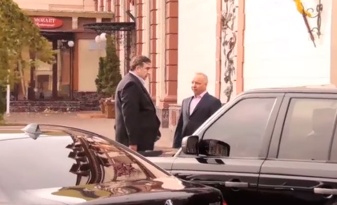 Появилось ВИДЕО встречи Саакашвили и российского бизнесмена Мазепина