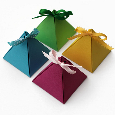 10 вариантов схем коробочек для подарков. ФОТО