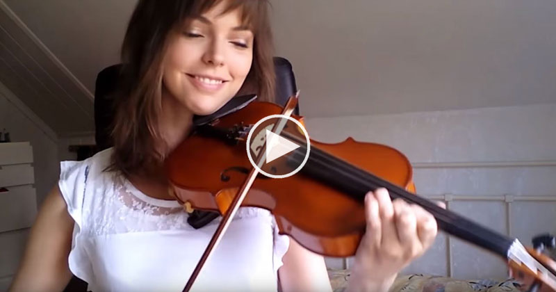 От гусеницы к бабочке: девушка записала на ВИДЕО свой прогресс в изучении игры на скрипке за 2 года 