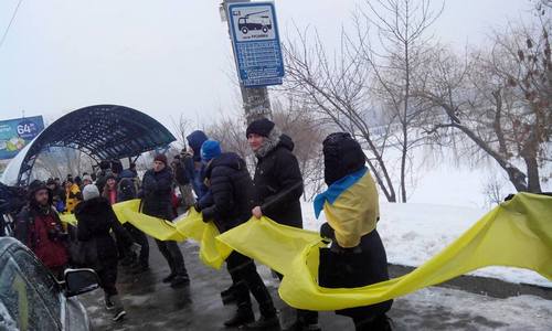 День Соборности Украины: в столице построили «живую цепь». ФОТО