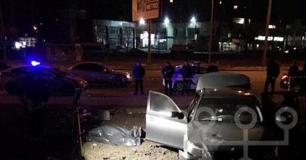 В Киеве полиция убила отстреливающегося беглеца на BMW. ФОТО