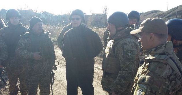 Глава МИД Литвы лично убедился, как боевики «выполняют Минск». ФОТО
