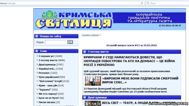 Единственная украиноязычная газета Крыма прекратила выпуск на полуострове