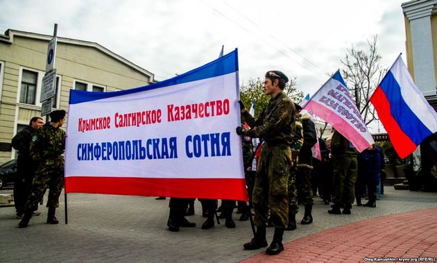 В Крыму оккупанты разогнали митинг своих пособников в аннексии. ВИДЕО