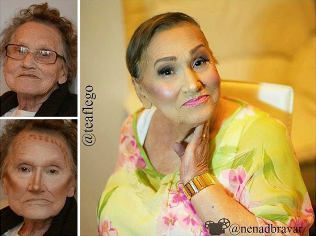 Гламурный макияж 80-летней бабушки стал настоящей интернет-сенсацией. ФОТО