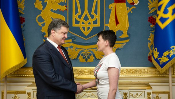 Стало известно, о чем говорили Порошенко и Савченко на встрече