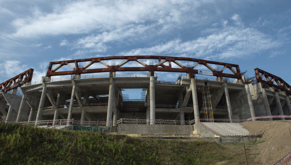 В России рабочие подожгли строящийся стадион за 34 млрд: ВИДЕО происшествия