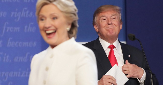 Третьи дебаты Клинтон и Трампа: без рукопожатий, но с оскорблениями