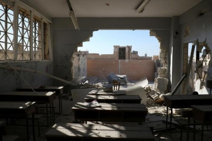 Опубликовано ВИДЕО уничтожения сирийской школы, в которой погибли 20 детей 
