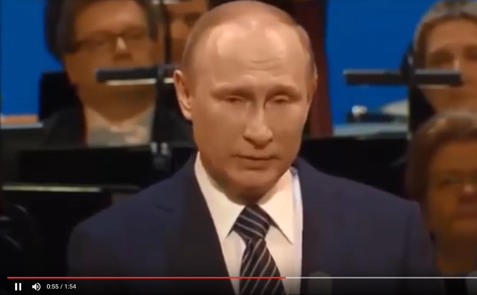 Конфуз: двойник Путина не попал в фонограмму на пресс-конференции