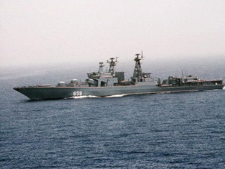 Российский противолодочный корабль спас украинское судно в Средиземном море
