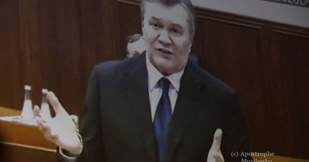 Мимика Януковича в суде: Ничего не помню, но я не виноват. ФОТО