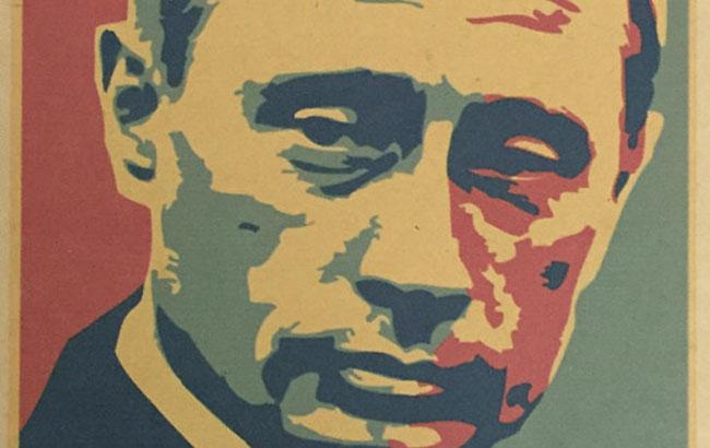 В Крыму изуродовали портрет Путина. ФОТО
