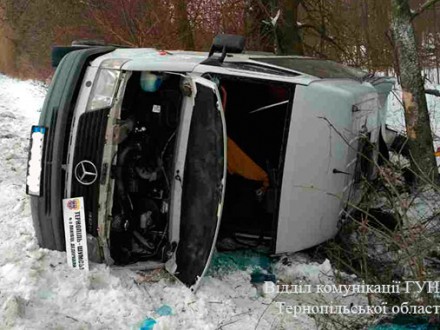 В результате ДТП в Тернопольской области пострадали 20 человек