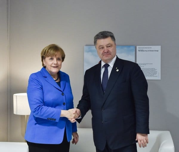 О чем успели договориться Порошенко и Меркель 